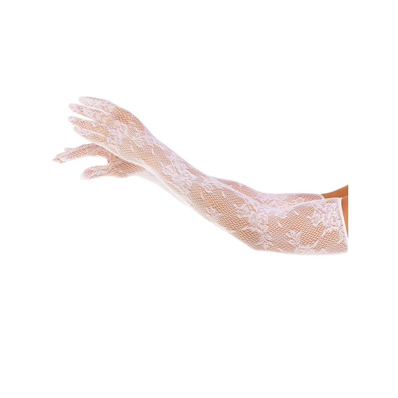 Митенки Leg Avenue Lace Opera Length Gloves White