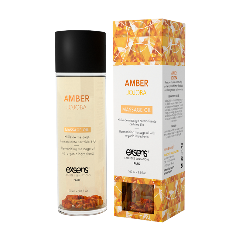Распродажа!!! Массажное масло EXSENS Amber Jojoba (с янтарем) 100мл (срок 07.2025)