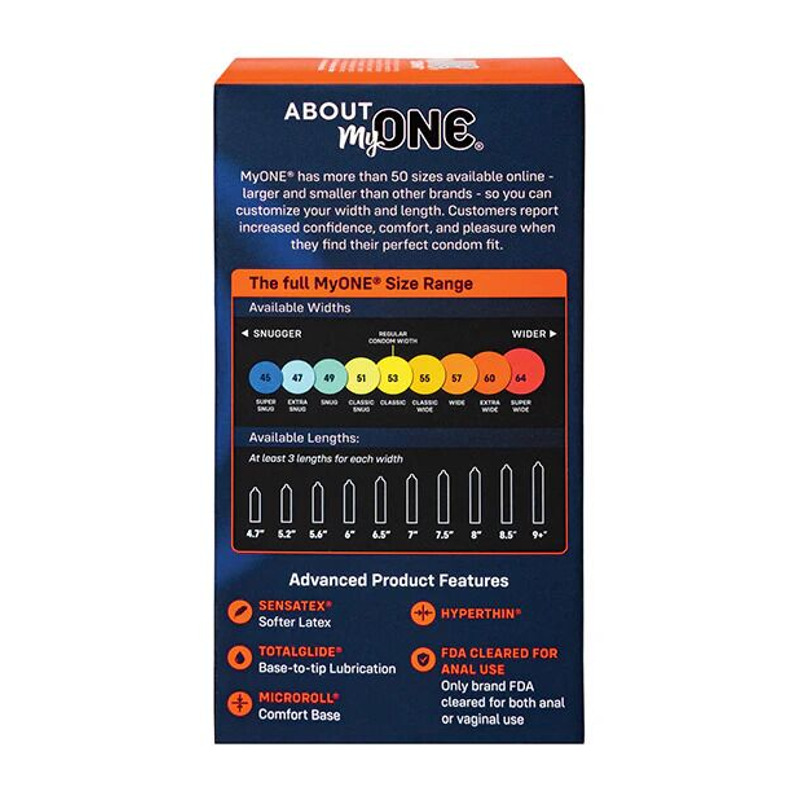 Презервативы MyONE Extra Wide & Long10 шт, картонная коробка