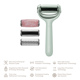 Ролер для голкової мезотерапії обличчя та тіла GESKE MicroNeedle Face&Body Roller 9в1 green
