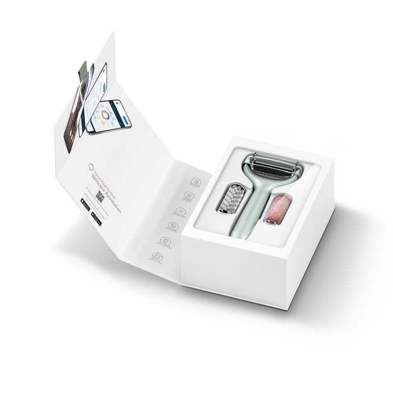 Ролер для голкової мезотерапії обличчя та тіла GESKE MicroNeedle Face&Body Roller 9в1 green