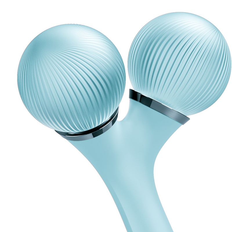 Электронный ультразвуковой ролик для лица и тела GESKE Sonic Facial&Body Roller 4в1 turquoise