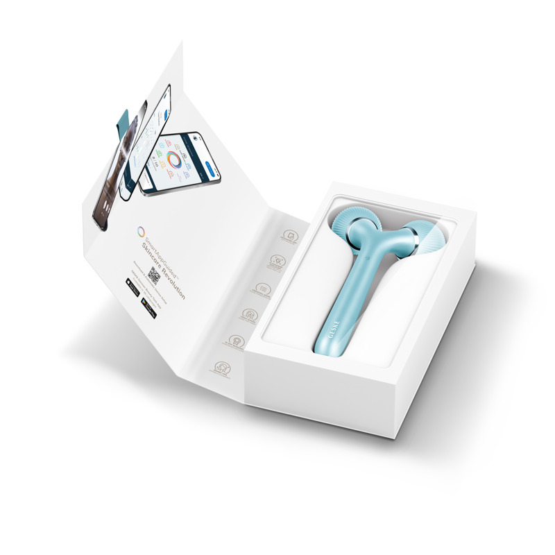 Электронный ультразвуковой ролик для лица и тела GESKE Sonic Facial&Body Roller 4в1 turquoise