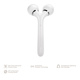 Электронный ультразвуковой ролик для лица и тела GESKE Sonic Facial&Body Roller 4в1 white