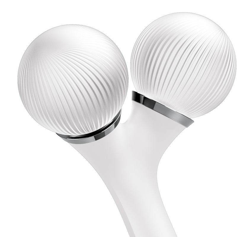 Электронный ультразвуковой ролик для лица и тела GESKE Sonic Facial&Body Roller 4в1 white