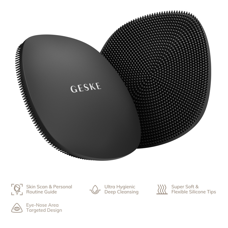 Щетка для лица GESKE Facial Brush 4в1 gray