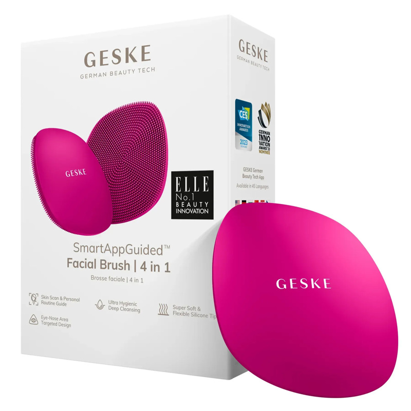 Щетка для лица GESKE Facial Brush 4в1 magenta