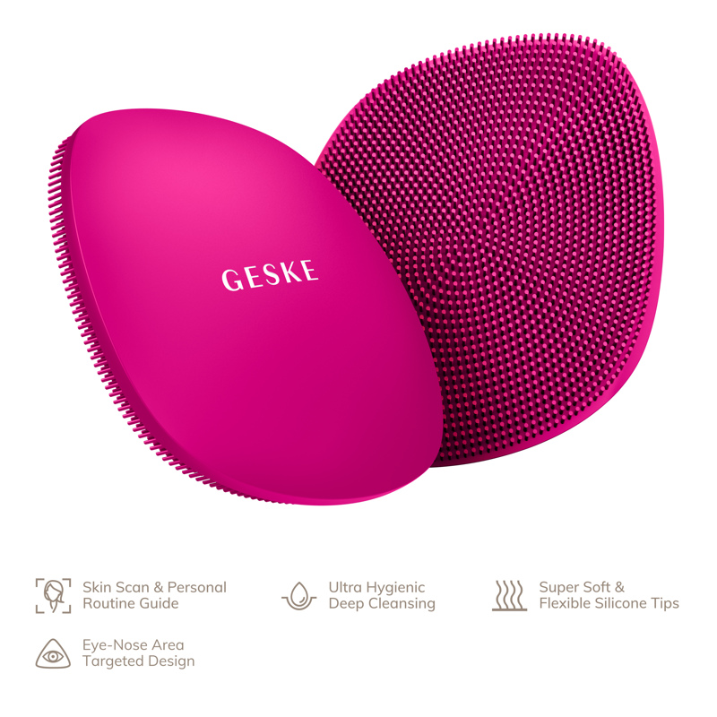 Щетка для лица GESKE Facial Brush 4в1 magenta