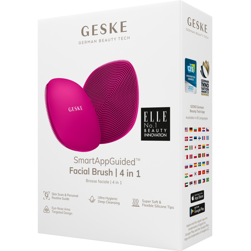 Щетка для лица GESKE Facial Brush 4в1 magenta
