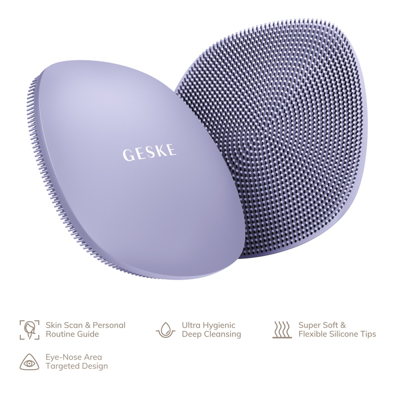Щетка для лица GESKE Facial Brush 4в1 purple