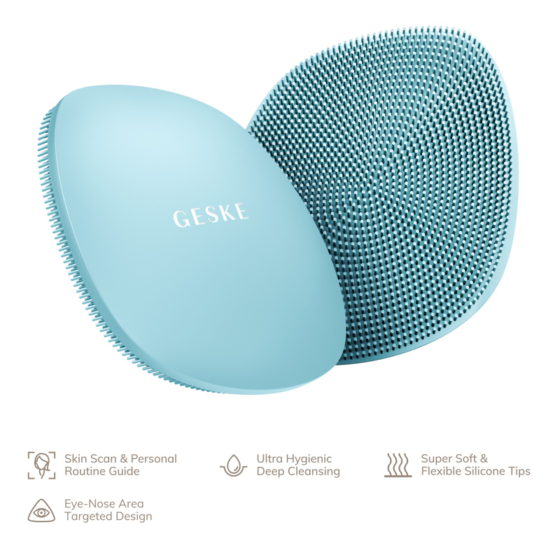 Щетка для лица GESKE Facial Brush 4в1 turquoise