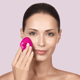 Щетка для лица GESKE Facial Brush 4в1 с держателем magenta