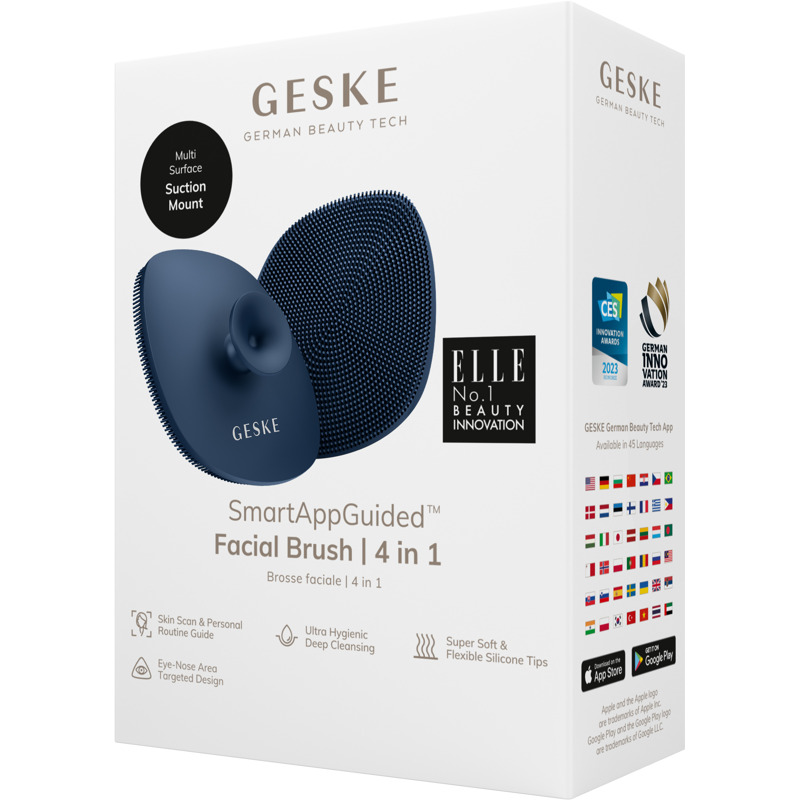 Щітка для обличчя GESKE Facial Brush 4в1 з тримачем midnight Щітка для обличчя GESKE Facial Brush 4в1 з тримачем midnight