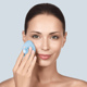 Щетка для лица GESKE Facial Brush 4в1 с держателем aquamarine