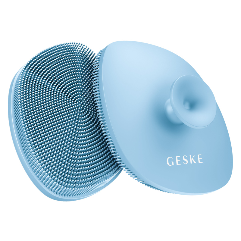 Щетка для лица GESKE Facial Brush 4в1 с держателем aquamarine