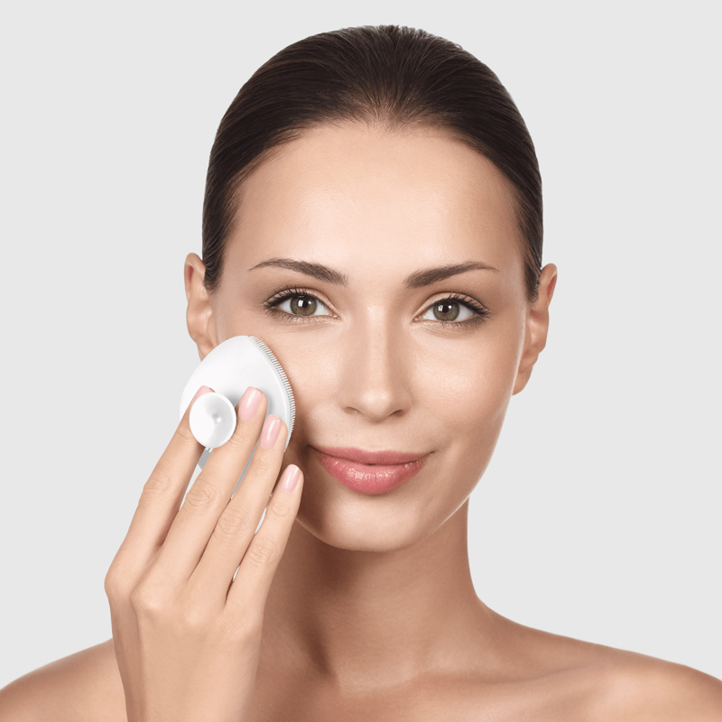 Щетка для лица GESKE Facial Brush 4в1 с держателем white Щетка для лица GESKE Facial Brush 4в1 с держателем white