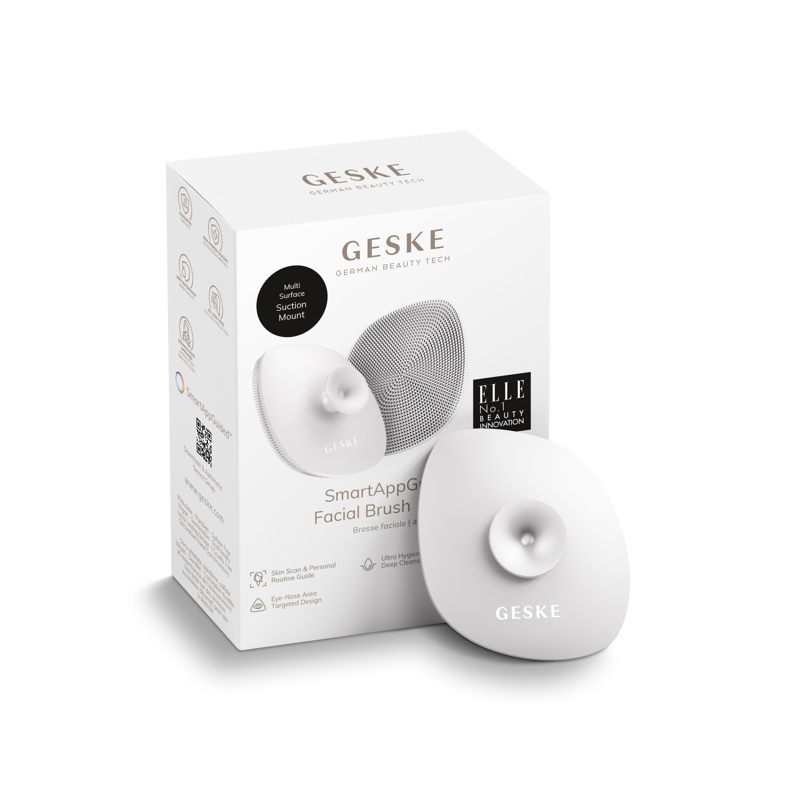 Щетка для лица GESKE Facial Brush 4в1 с держателем white Щетка для лица GESKE Facial Brush 4в1 с держателем white
