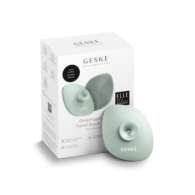 Щітка для обличчя GESKE Facial Brush 4в1 з утримувачем green Щітка для обличчя GESKE Facial Brush 4в1 з утримувачем green