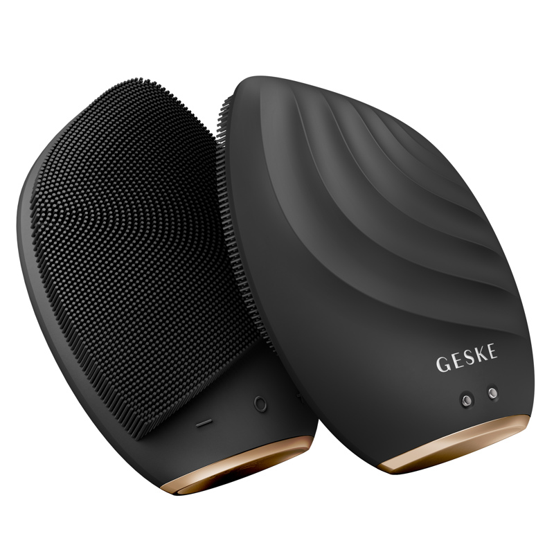 Электронная ультразвуковая щетка для лица GESKE Sonic Facial Brush 5в1 gray