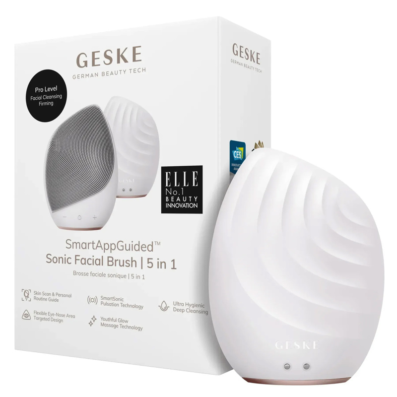 Электронная ультразвуковая щетка для лица GESKE Sonic Facial Brush 5в1 starlight