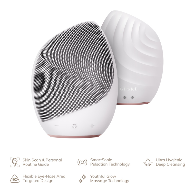 Электронная ультразвуковая щетка для лица GESKE Sonic Facial Brush 5в1 starlight