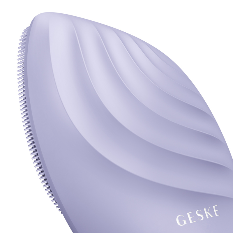 Электронная ультразвуковая щетка для лица GESKE Sonic Facial Brush 5в1 purple