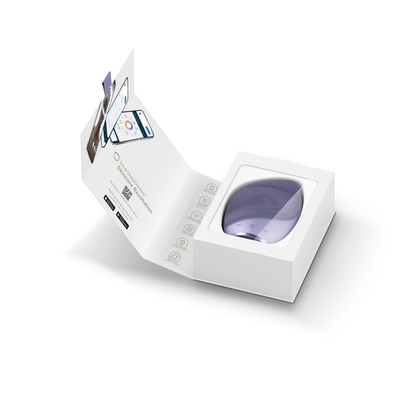 Электронная ультразвуковая щетка для лица GESKE Sonic Facial Brush 5в1 purple