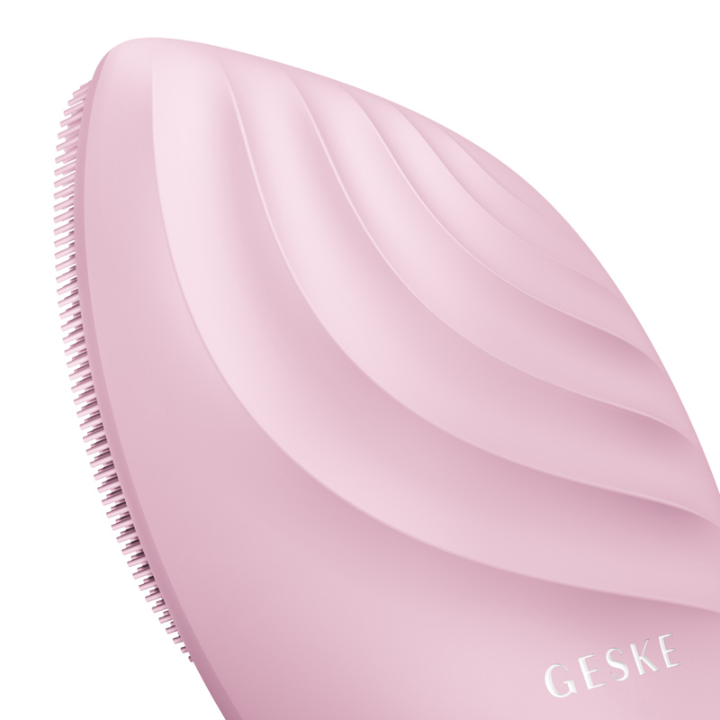 Электронная ультразвуковая щетка для лица GESKE Sonic Facial Brush 5в1 pink