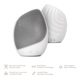 Электронная ультразвуковая щетка для лица GESKE Sonic Facial Brush 5в1 white