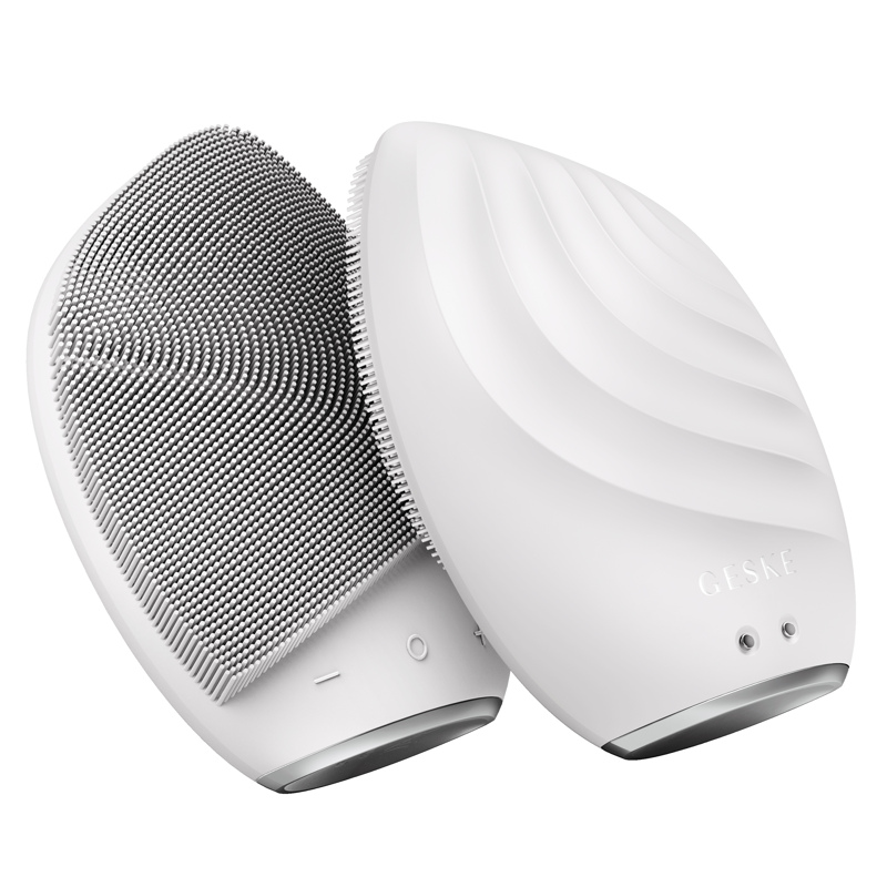 Электронная ультразвуковая щетка для лица GESKE Sonic Facial Brush 5в1 white