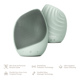Электронная ультразвуковая щетка для лица GESKE Sonic Facial Brush 5в1 green