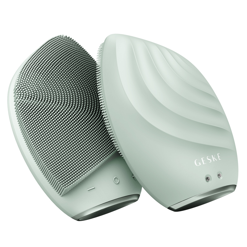 Электронная ультразвуковая щетка для лица GESKE Sonic Facial Brush 5в1 green