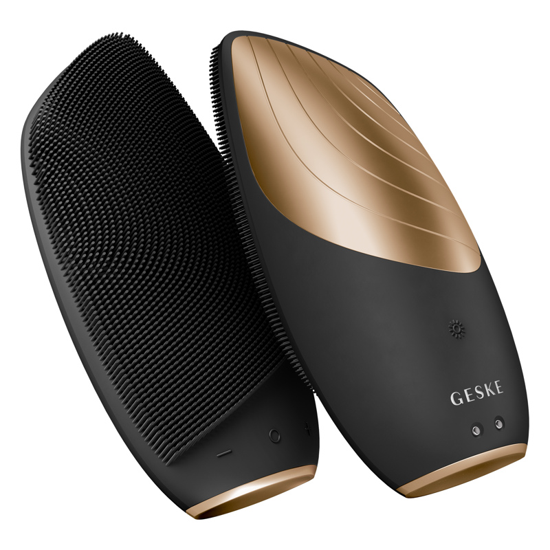 Электронная звуковая термо щетка для лица GESKE Sonic Thermo Facial Brush 6в1 gray