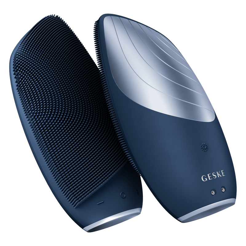Электронная звуковая термо щетка для лица GESKE Sonic Thermo Facial Brush 6в1 midnight