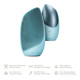 Электронная звуковая термо щетка для лица GESKE Sonic Thermo Facial Brush 6в1 turquoise