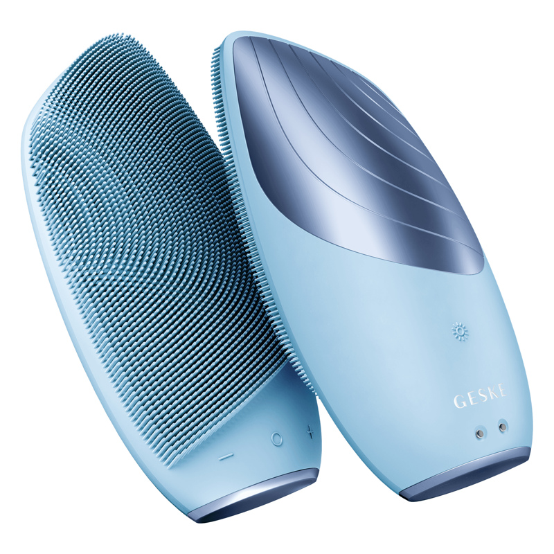 Электронная звуковая термо щетка для лица GESKE Sonic Thermo Facial Brush 6в1 aquamarine