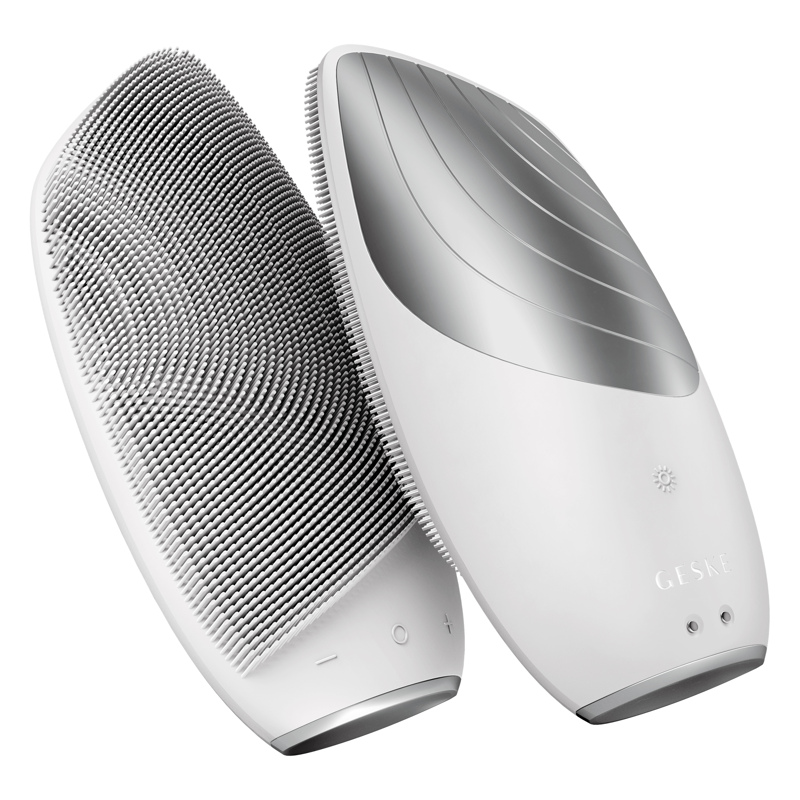 Электронная звуковая термо щетка для лица GESKE Sonic Thermo Facial Brush 6в1 white