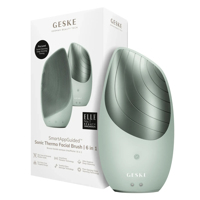 Электронная звуковая термо щетка для лица GESKE Sonic Thermo Facial Brush 6в1 green