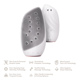 Очищувальна щітка для обличчя GESKE Sonic Thermo Facial Brush&Face-Lifter 8в1 starlight
