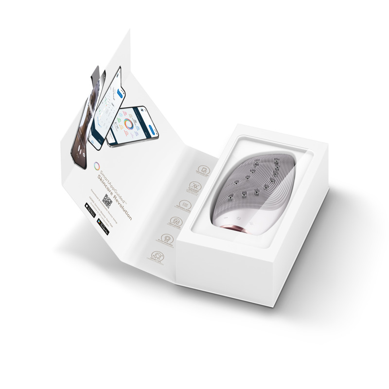 Очищувальна щітка для обличчя GESKE Sonic Thermo Facial Brush&Face-Lifter 8в1 starlight