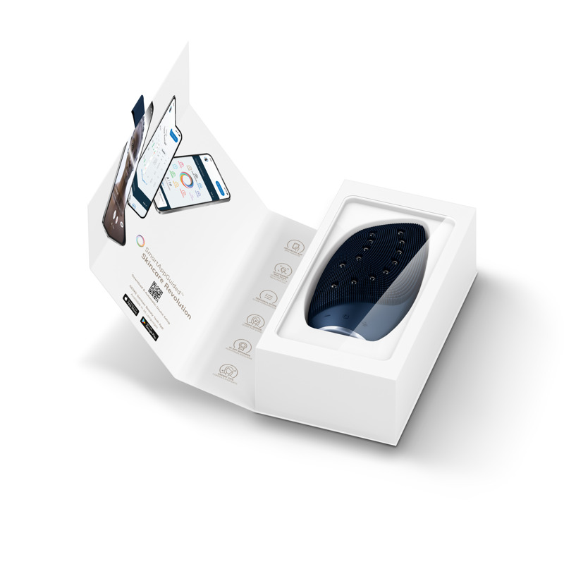 Очищувальна щітка для обличчя GESKE Sonic Thermo Facial Brush&Face-Lifter 8в1 midnight