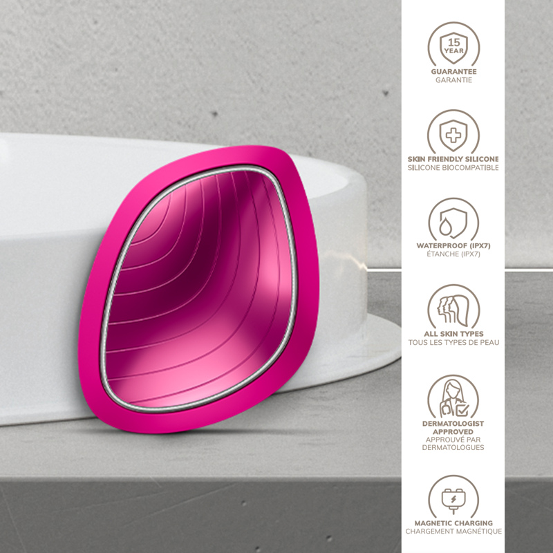 Ультразвуковая маска тепло и холод GESKE Sonic Warm&Cool Mask 9в1 magenta