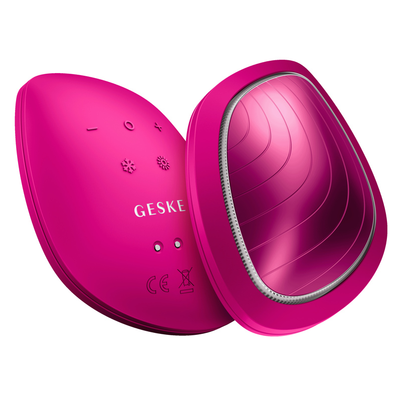 Ультразвуковая маска тепло и холод GESKE Sonic Warm&Cool Mask 9в1 magenta