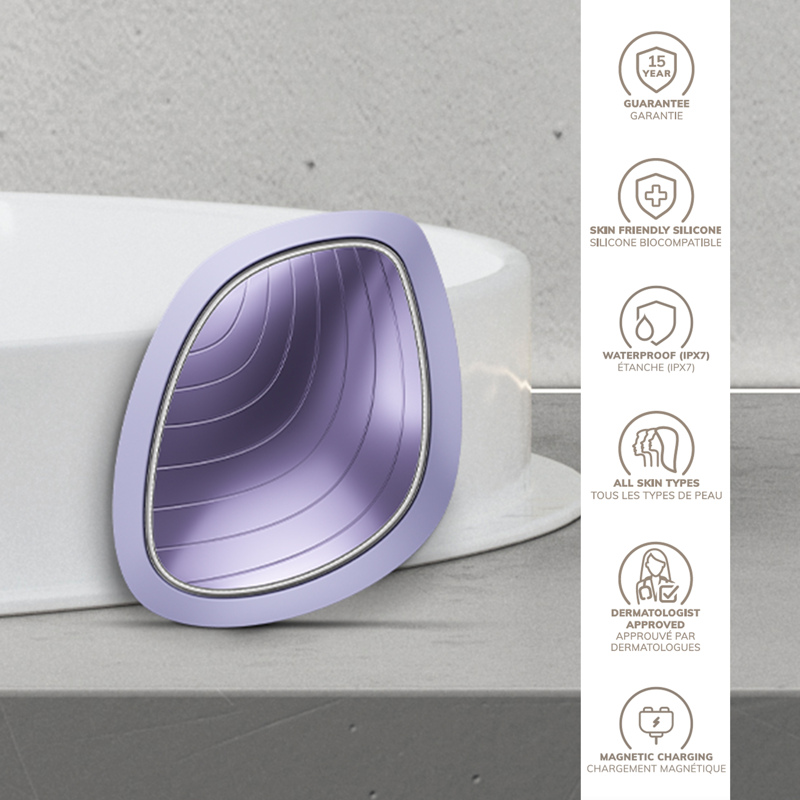 Ультразвуковая маска тепло и холод GESKE Sonic Warm&Cool Mask 9в1 purple