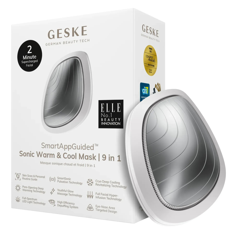 Ультразвуковая маска тепло и холод GESKE Sonic Warm&Cool Mask 9в1 white