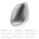Ультразвуковая маска тепло и холод GESKE Sonic Warm&Cool Mask 9в1 white
