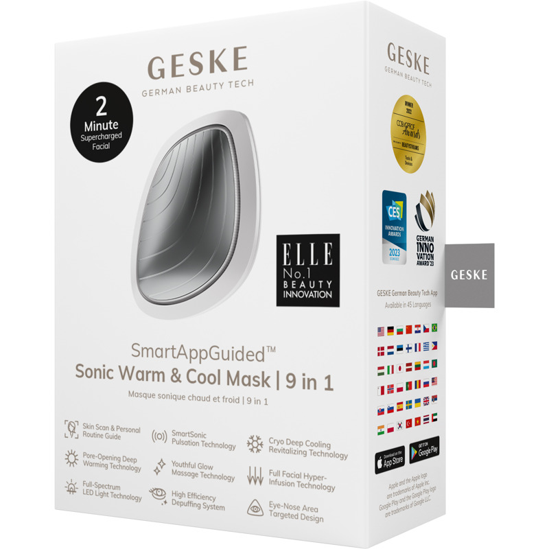 Ультразвуковая маска тепло и холод GESKE Sonic Warm&Cool Mask 9в1 white
