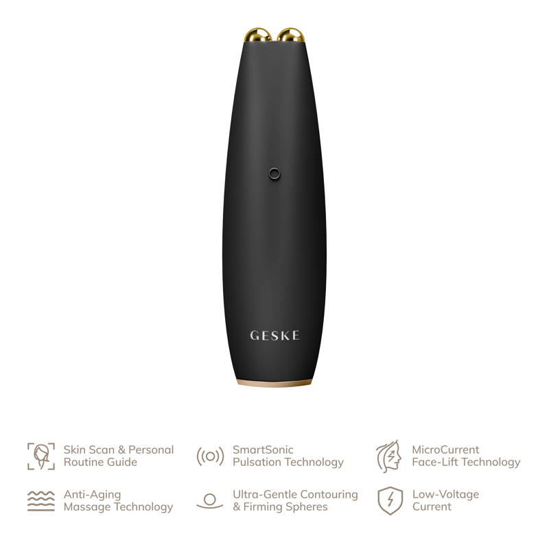 Микротоковая ручка для подтяжки лица GESKE MicroCurrent Face-Lift Pen 6в1 gray