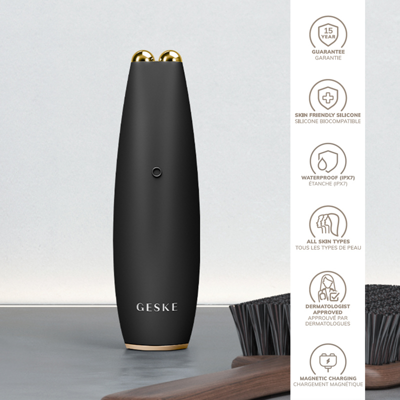 Микротоковая ручка для подтяжки лица GESKE MicroCurrent Face-Lift Pen 6в1 gray