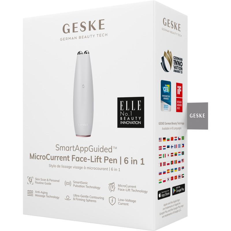 Микротоковая ручка для подтяжки лица GESKE MicroCurrent Face-Lift Pen 6в1 starlight